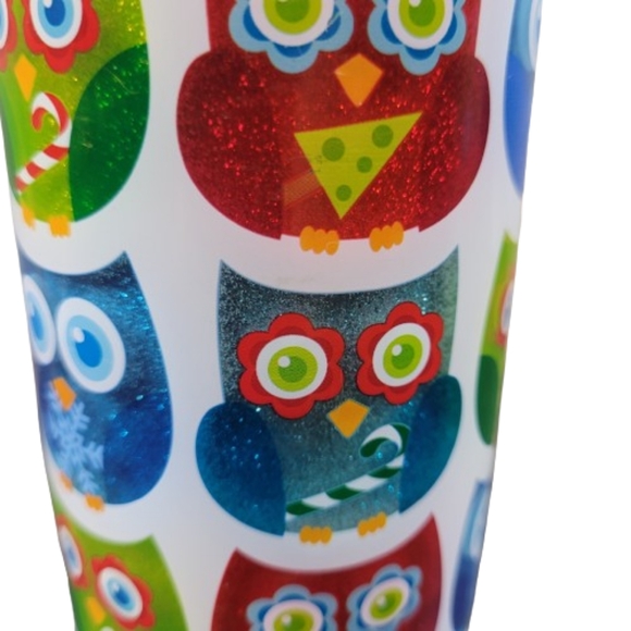 Cool Gear Soda Pop Can Cup Travel Tumblers Lot of 2 Owls and Aztec Design EUC - Picture 3 of 11